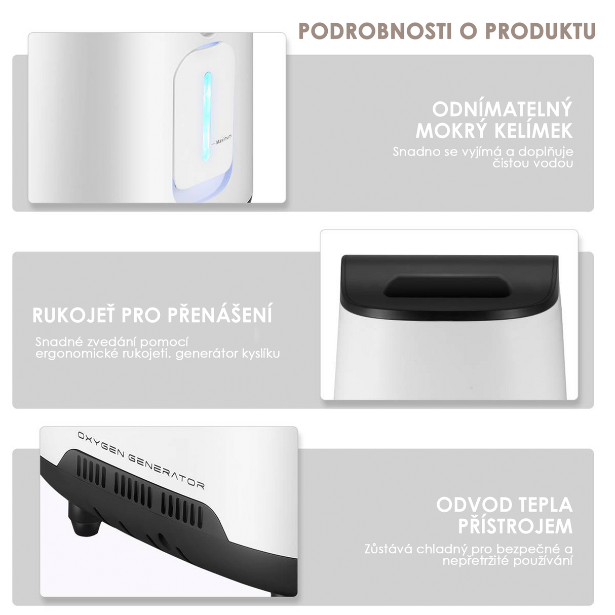 VARON VH-2 | Kontinuální průtokový kyslíkový koncentrátor pro domácnost (1–7 nastavení)