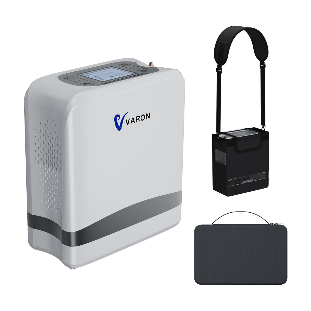 VARON VP-8 Lite | Přenosný pulzní koncentrátor kyslíku – pouze 2 kg, 7 úrovní průtoku