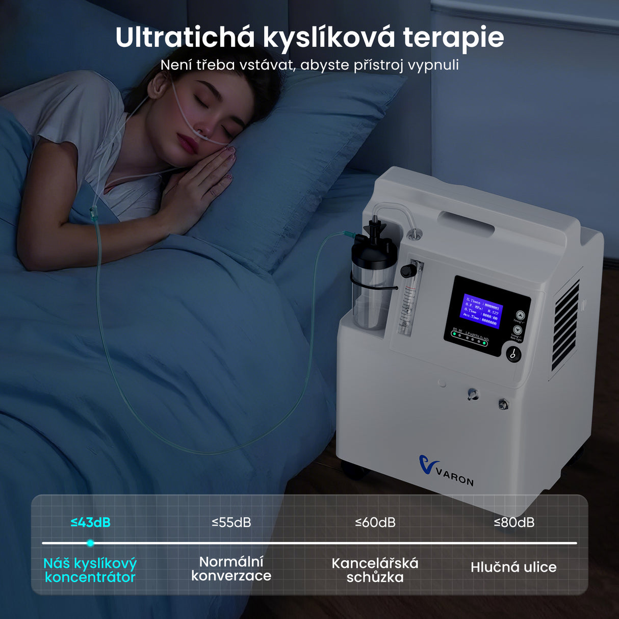 VARON 5L Serene 5 | Prémiový Kyslíkový koncentrátor pro domácnost