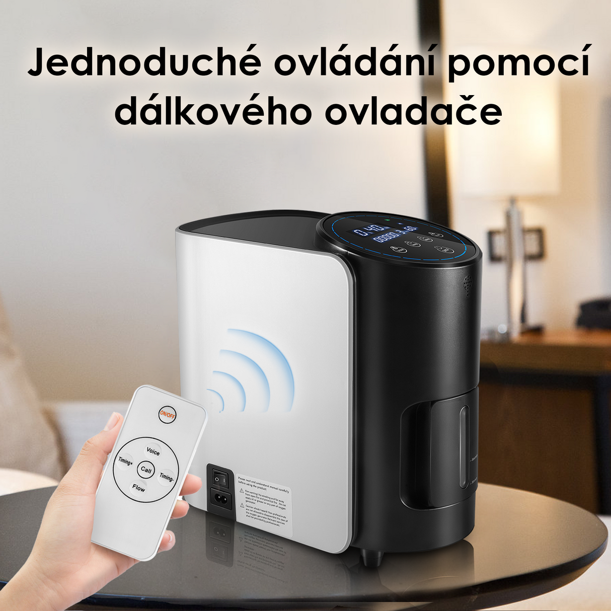 VARON VH-1 | Kontinuální průtokový kyslíkový koncentrátor pro domácnost (1–7 nastavení)