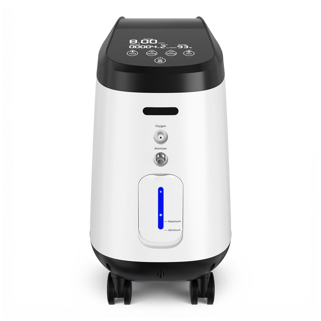 VARON VH-2 Pro Wheel Edition | Koncentrátor kyslíku pro domácnost s kontinuálním průtokem (1–9 nastavení)