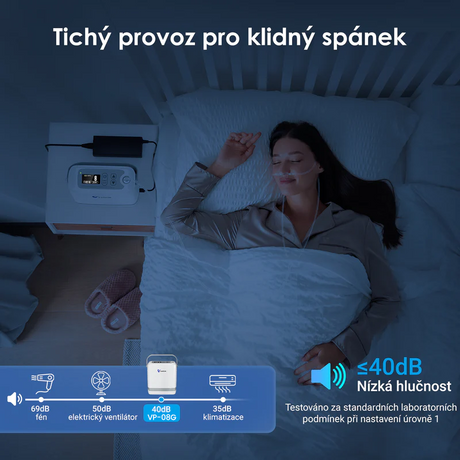 Nový VARON VP-8G | Přenosný kyslíkový koncentrátor Pulse Flow (1-8 nastavení)