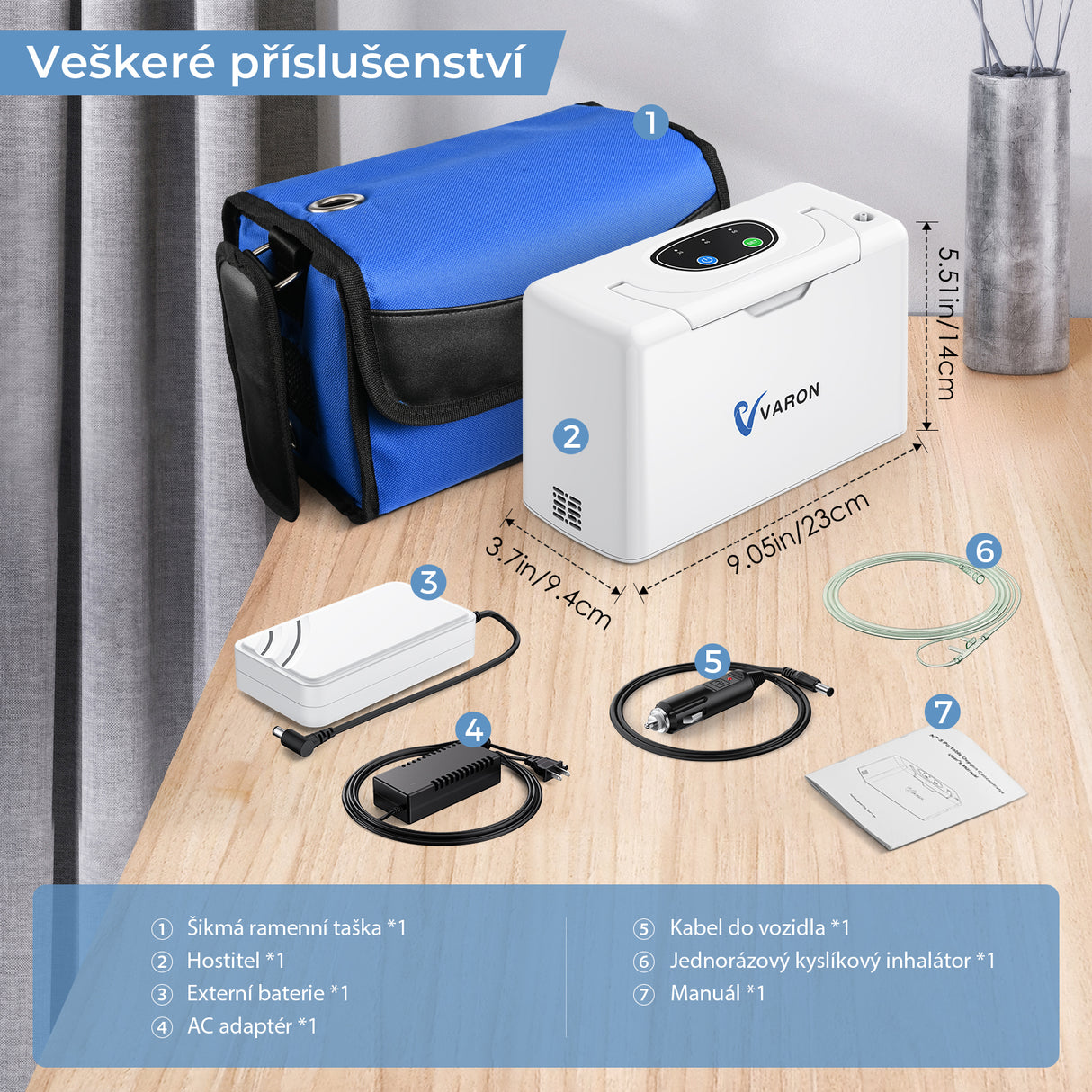 VARON VL-2 | 3L kyslíkový společník na cesty