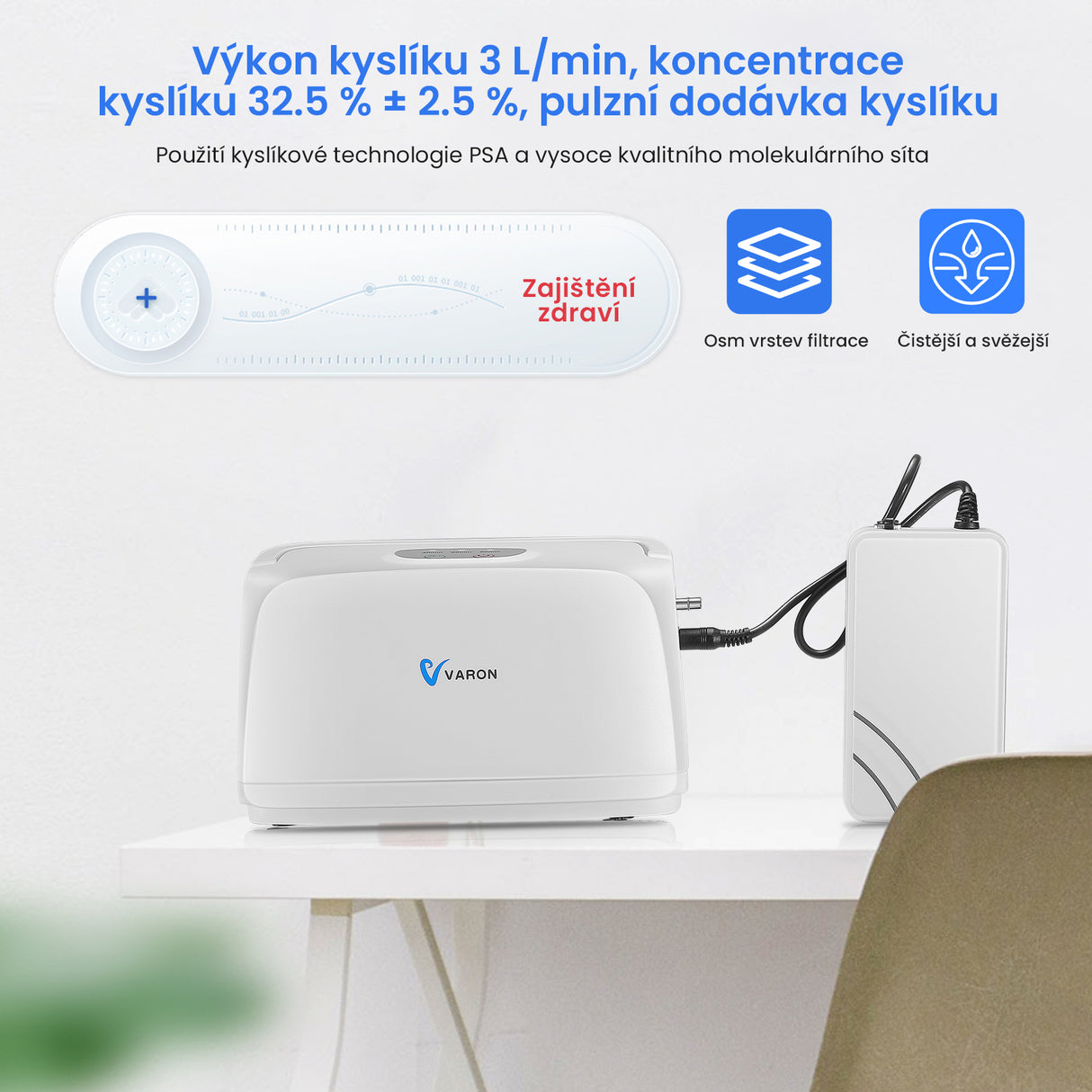 VARON VL-1 | Mini kyslíkový společník na cesty