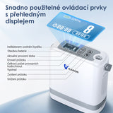 Nový VARON VP-8G | Přenosný kyslíkový koncentrátor Pulse Flow (1-8 nastavení)