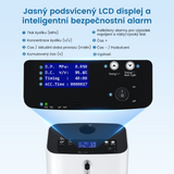 VARON VH-3 PRO Kyslíkový koncentrátor pro domácnost  | 10stupňové ovládání, pohodlná léčba, certifikace CE