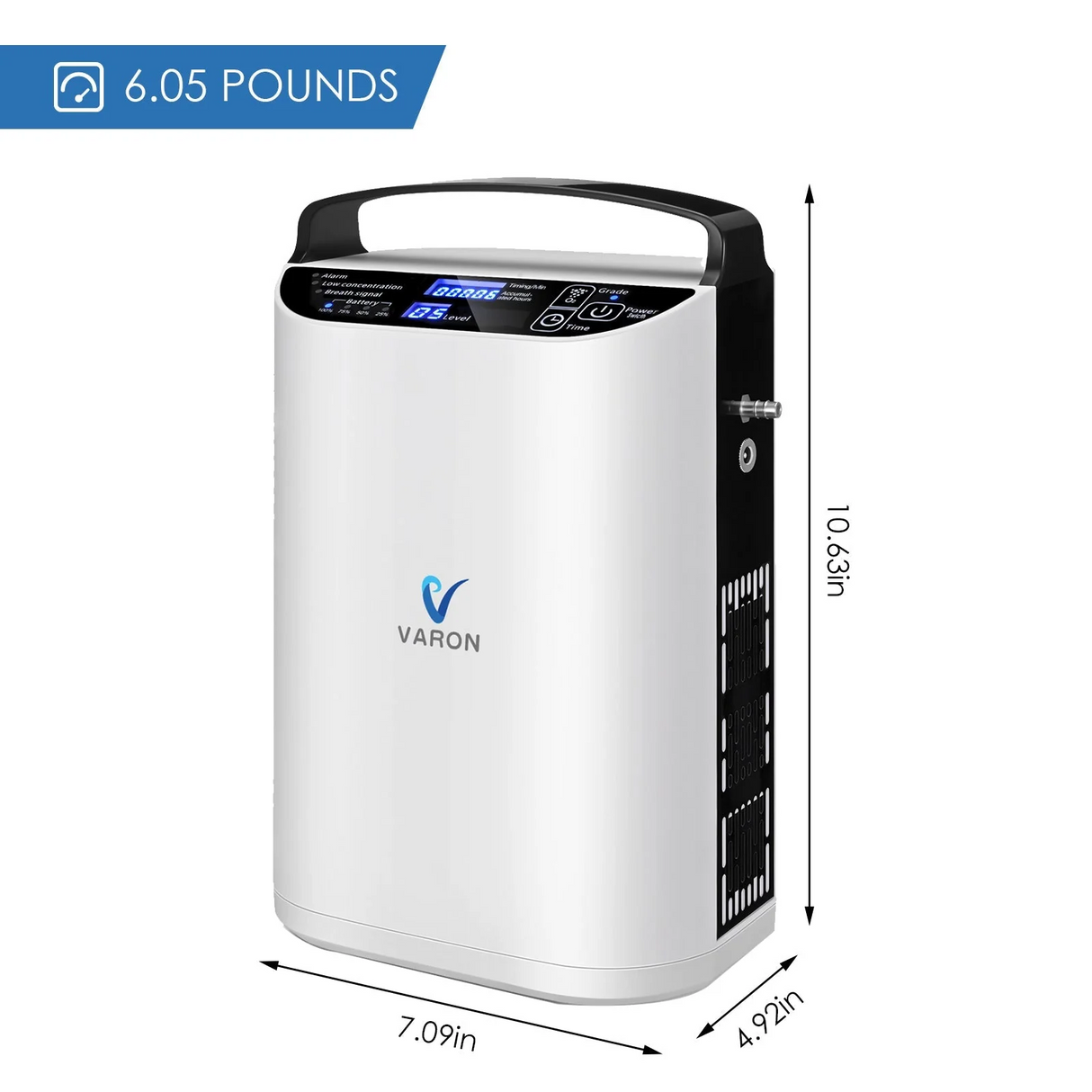 VARON VP-1 | Přenosný kyslíkový koncentrátor Pulse Flow (1-5 nastavení)